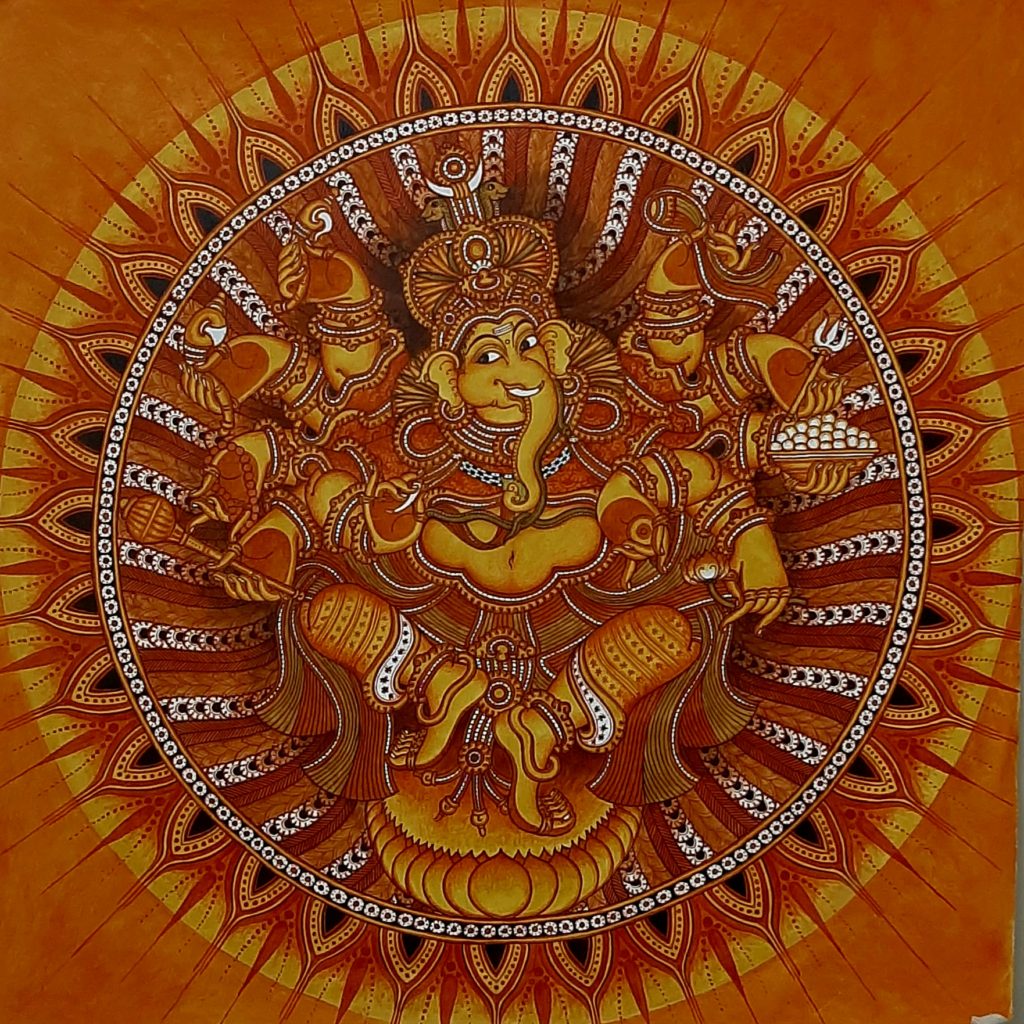 Nritya Ganapati – Mural Paintings of Kerala