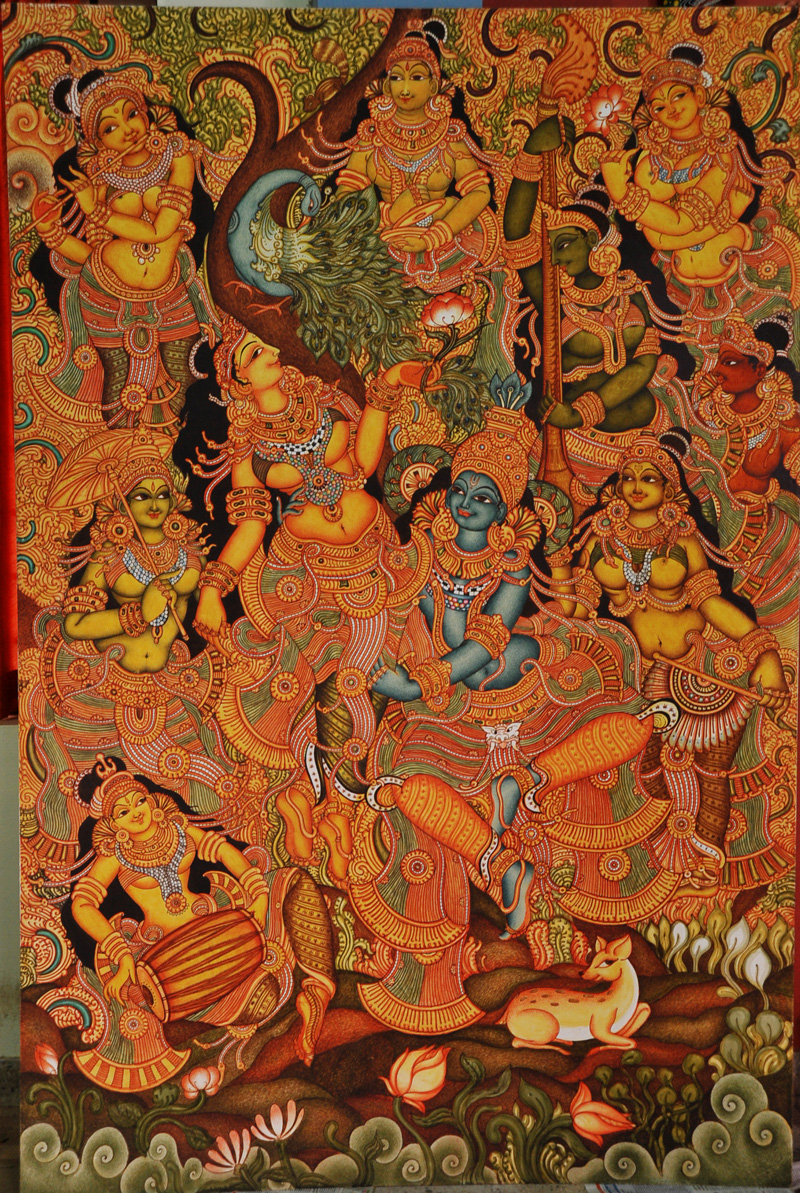 Krishna Leela – Mural Paintings of Kerala